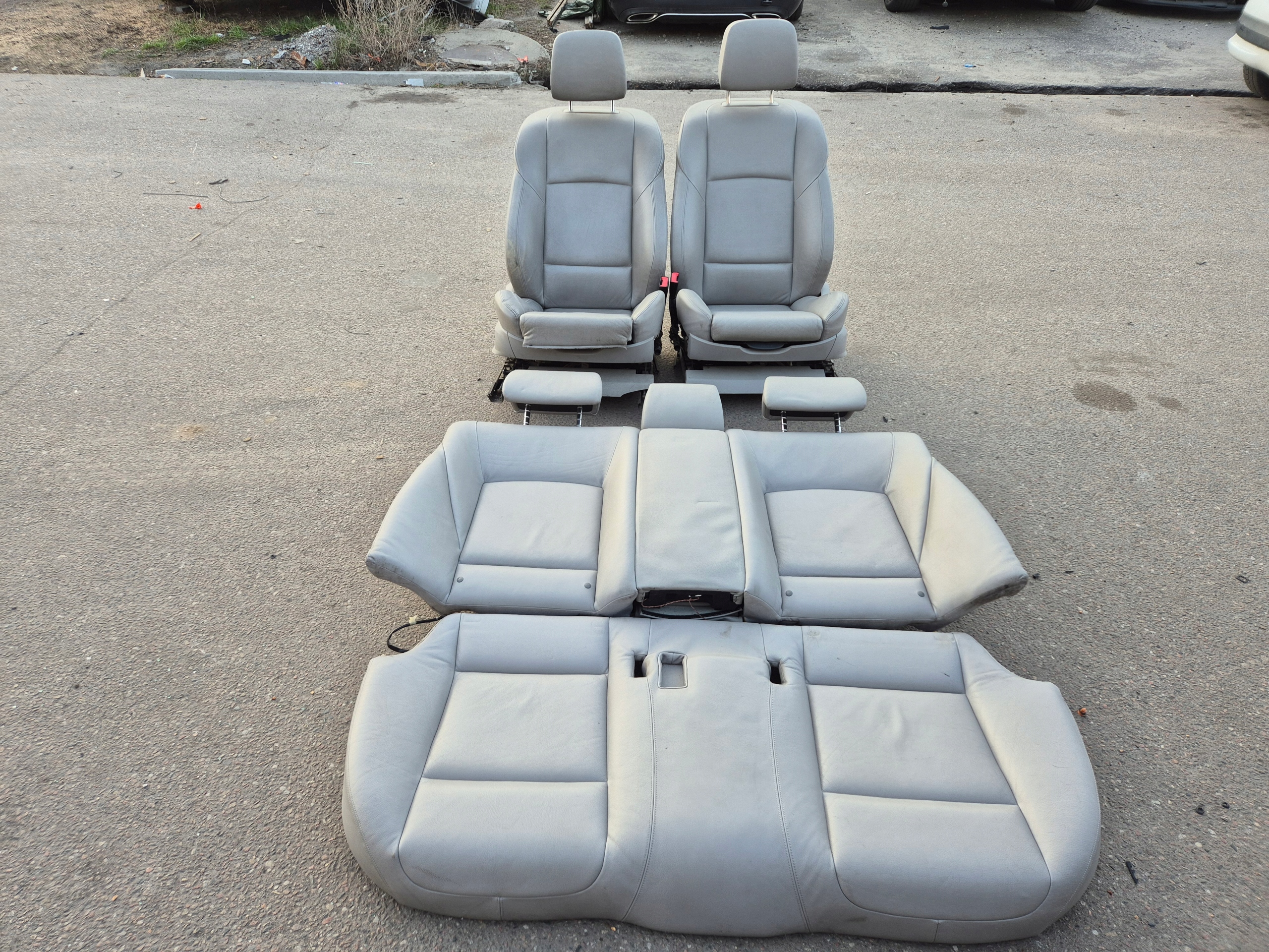 seats KOMPLET SZARE BMW F01 m-packet