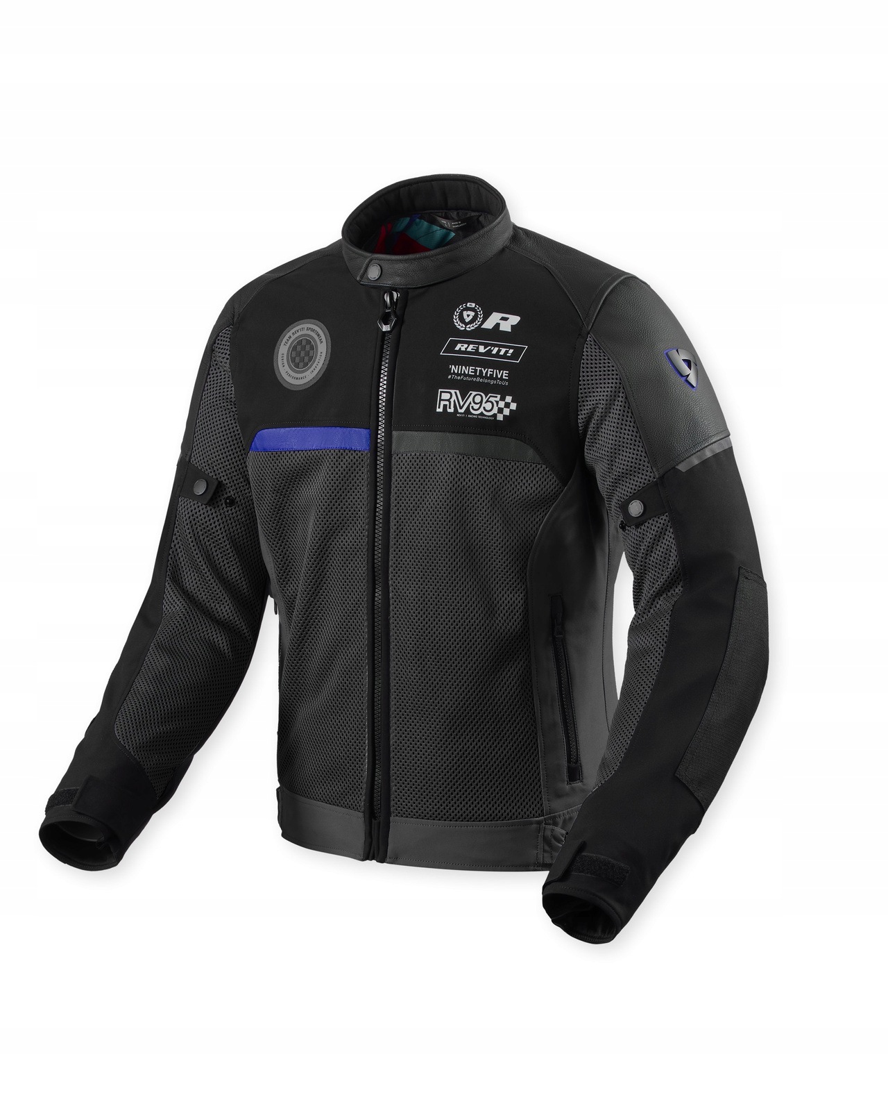 Motocyklová bunda Rev'it! Swiftblade Black-Blue veľ.M Retro