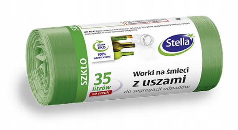 

Worki z uszami do segregacji szkła 35 l 20szt