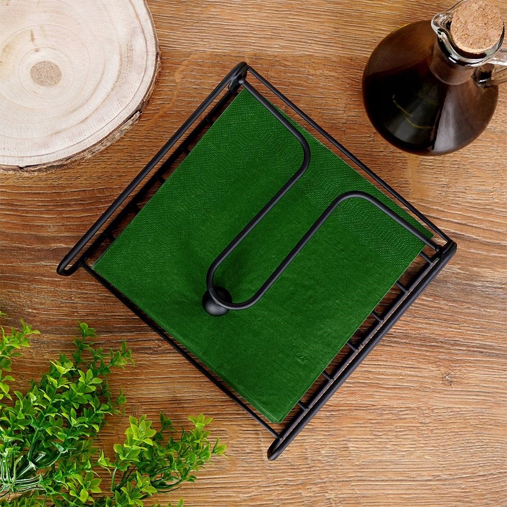 Serwetnik STOJAK SERWETKI chusteczki z dociskiem Materiał metal