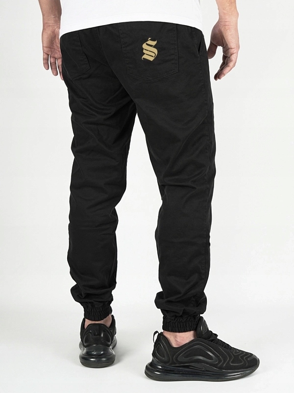 Joggerové Kalhoty Środowisko Miejskie Pants Symbol Icon Black Gold vel. M