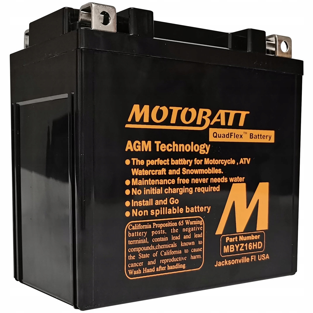 

Motobatt MBYZ16HD akumulator Agm Harley