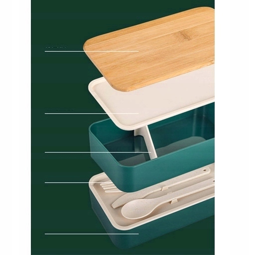 ŚNIADANIÓWKA przegródkami Lunchbox BENTO 1200ML Pojemność 1200 ml