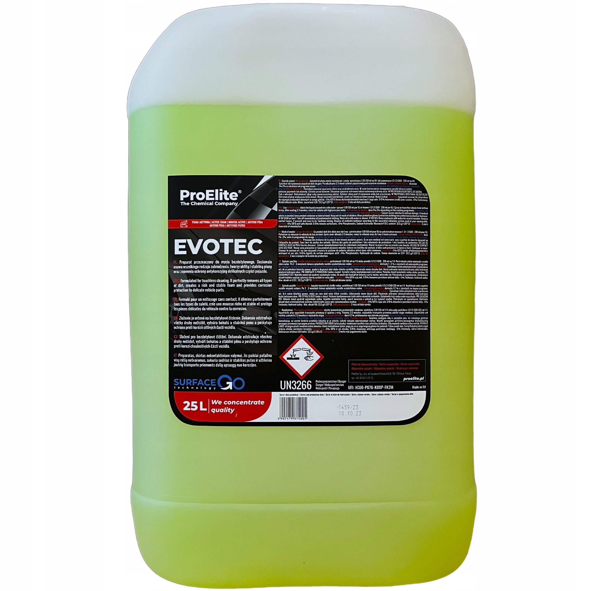 ProElite EVOTEC Piana aktywna bezdotykowe mycie 25L