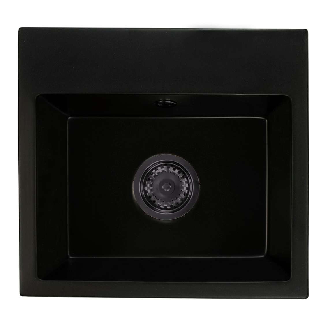 

Zlewozmywak granitowy jednokomorowy Czarny syfon