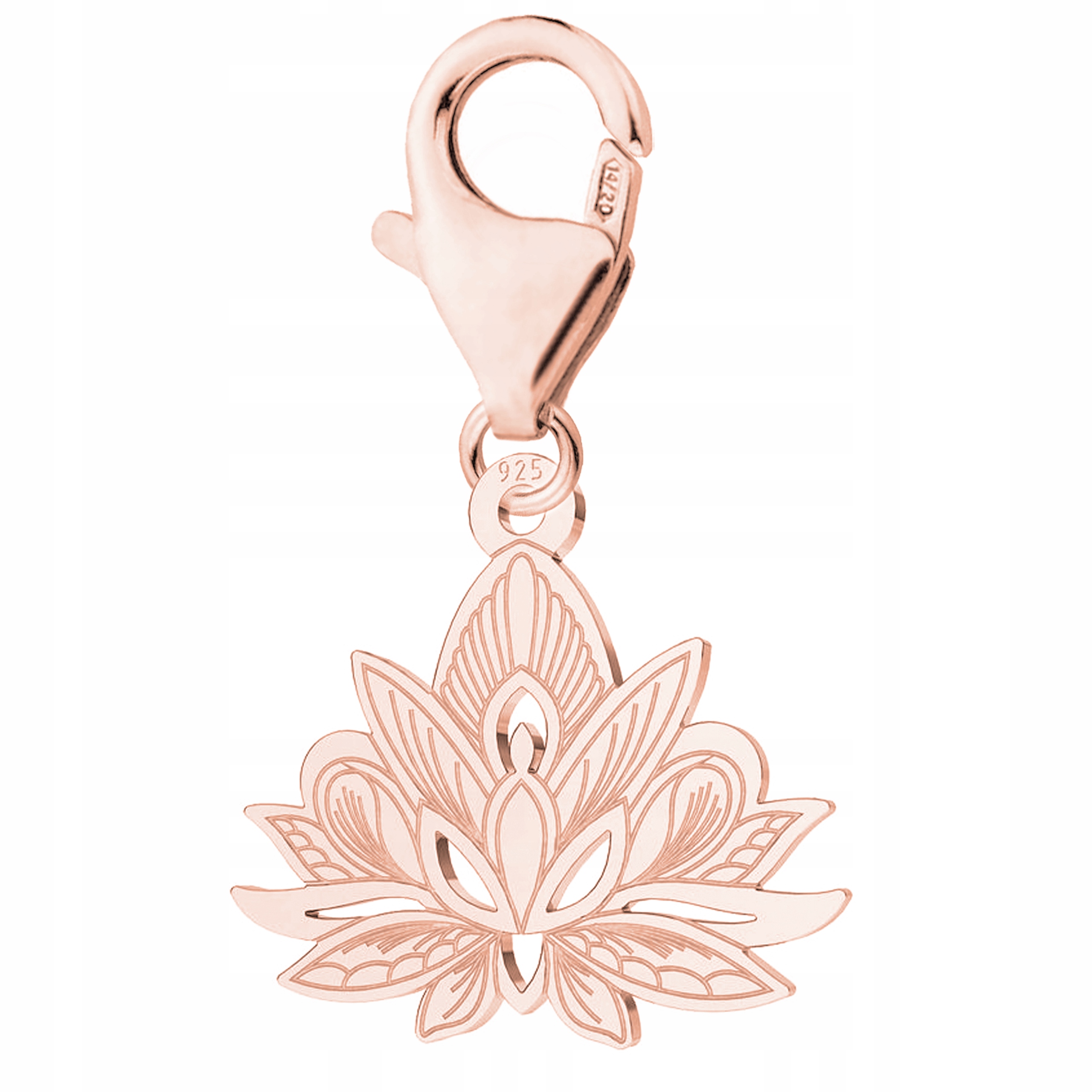 Přívěsek Pozlacený Lotosový květ Plech s Lotosovým květem Stříbro 925