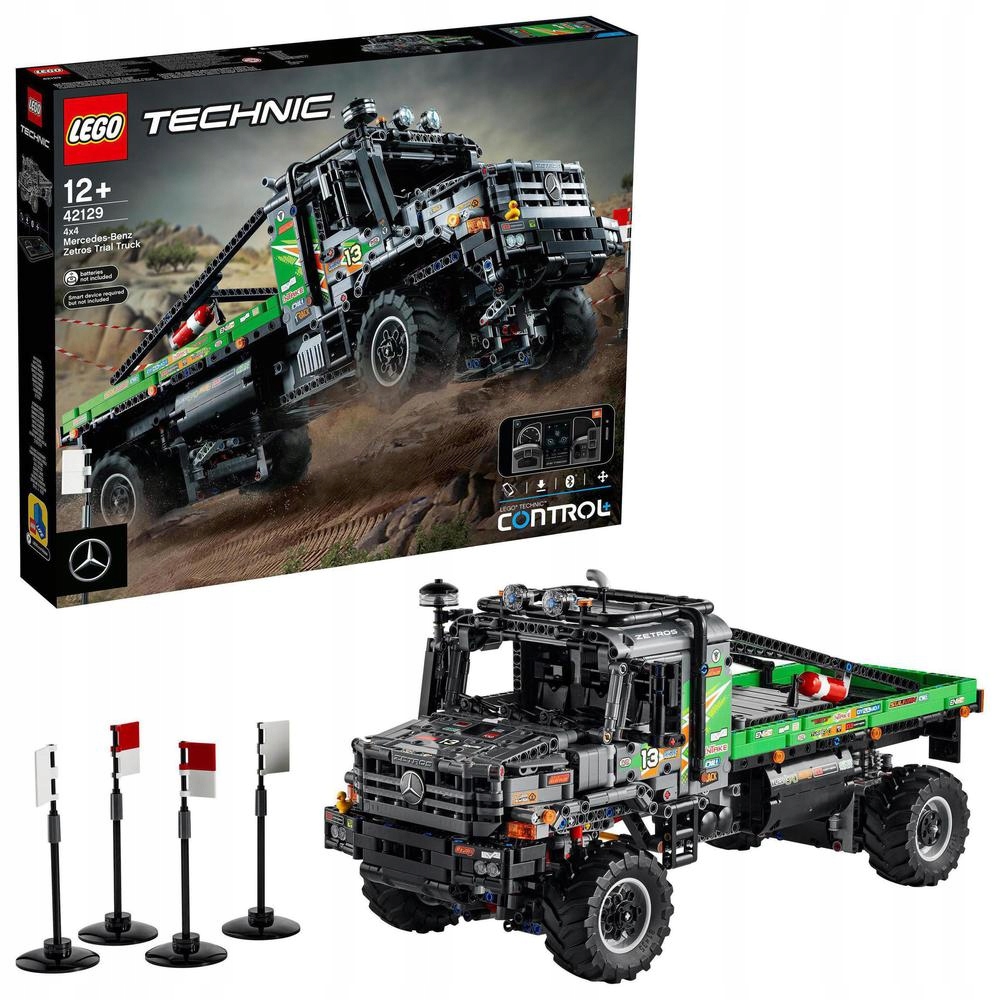 Lego Technic 42129 Truck trialový vůz Mercedes-Benz Zetros 4x4