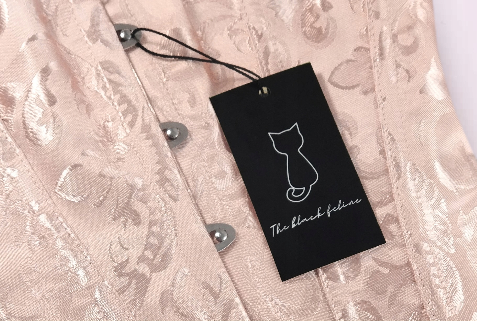 KLASYCZNY Beżowy GOTYCKI GORSET MODELUJĄCY COSPLAY Rozmiar S