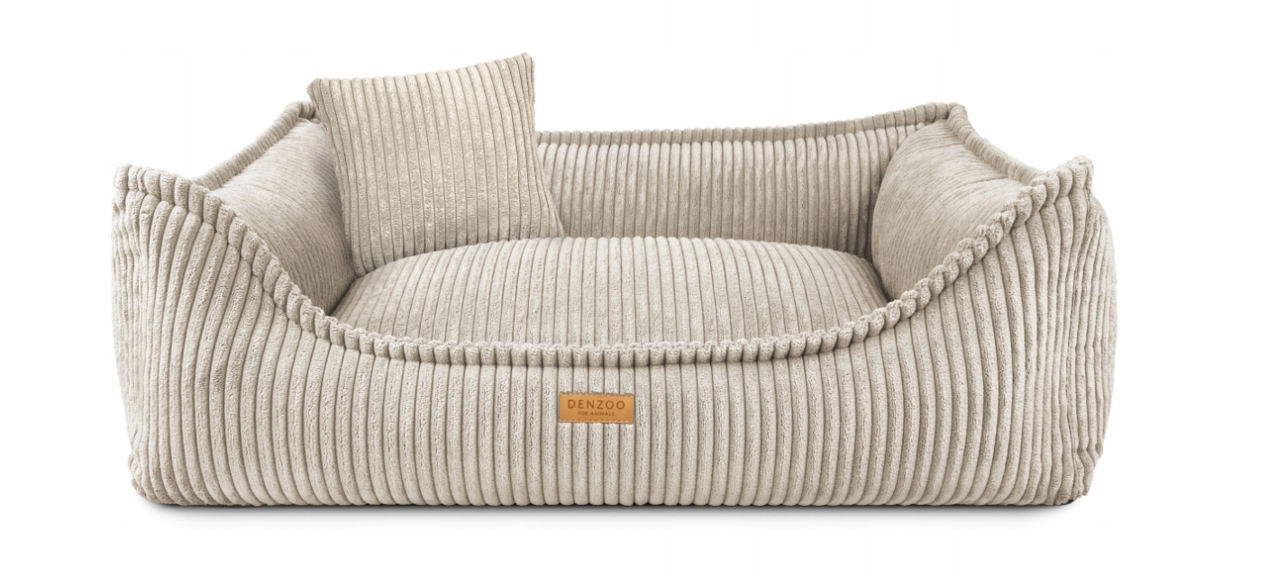 Legowisko Ortopedyczne Denzoo Milano Beige "M" 80X60 Kojec Sofa Posłanie