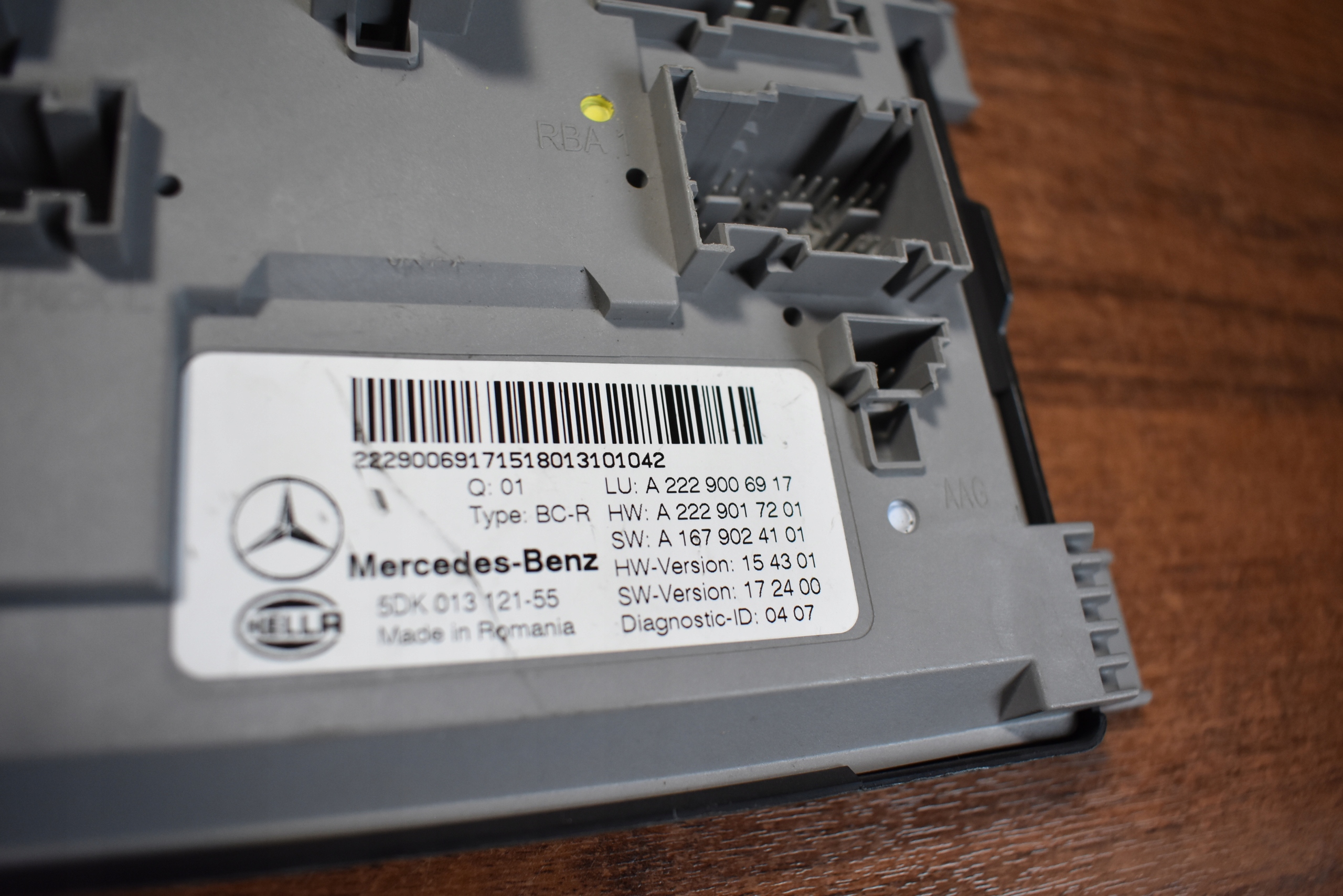 Unité commande confort MERCEDES W222 1 9