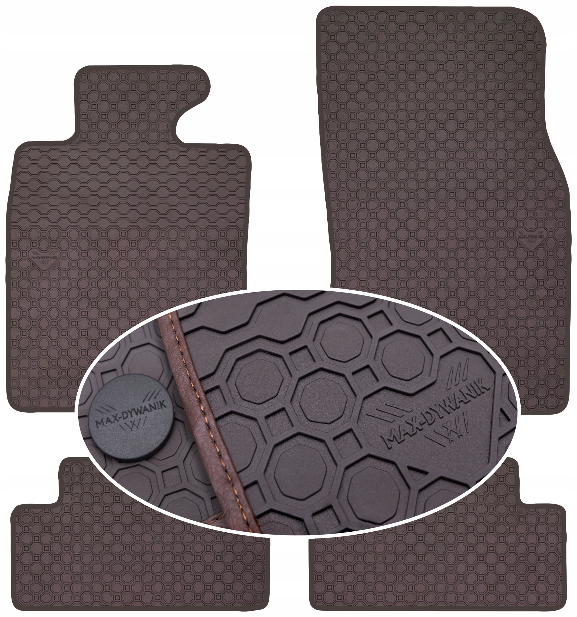 Mini Cooper II 2006-2013 Koberce Hnědé