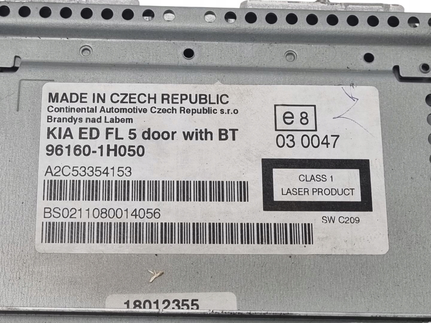 Radio samochodowe Kia Ceed facelift ED 2011 96160-1H050