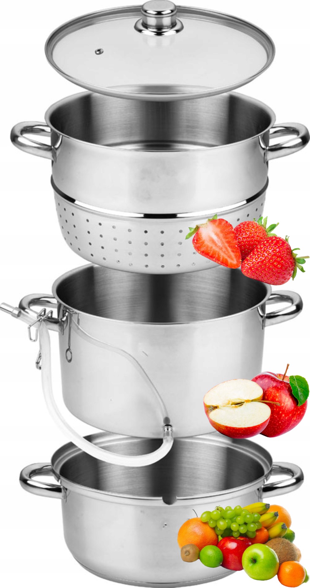 Sokownik parowy stal nierdzewna indukcja 8l ZL5220