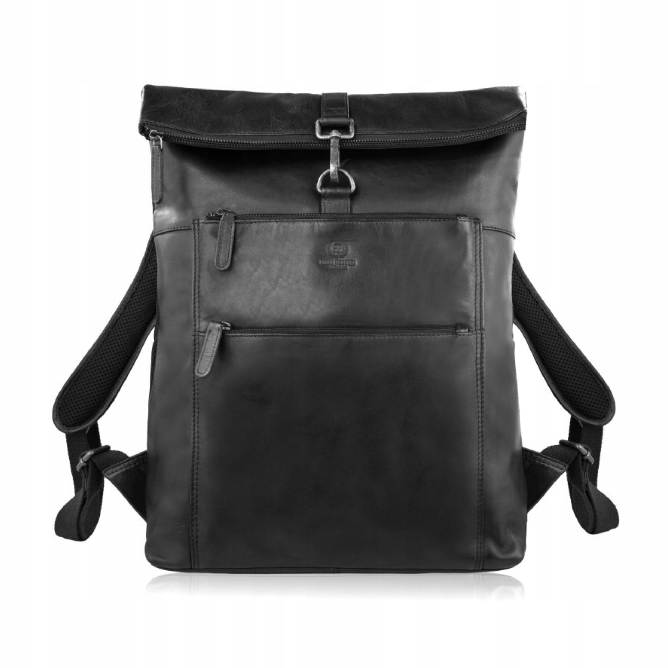 Batoh Vintage Roll Top na notebook Paolo Peruzzi Černý