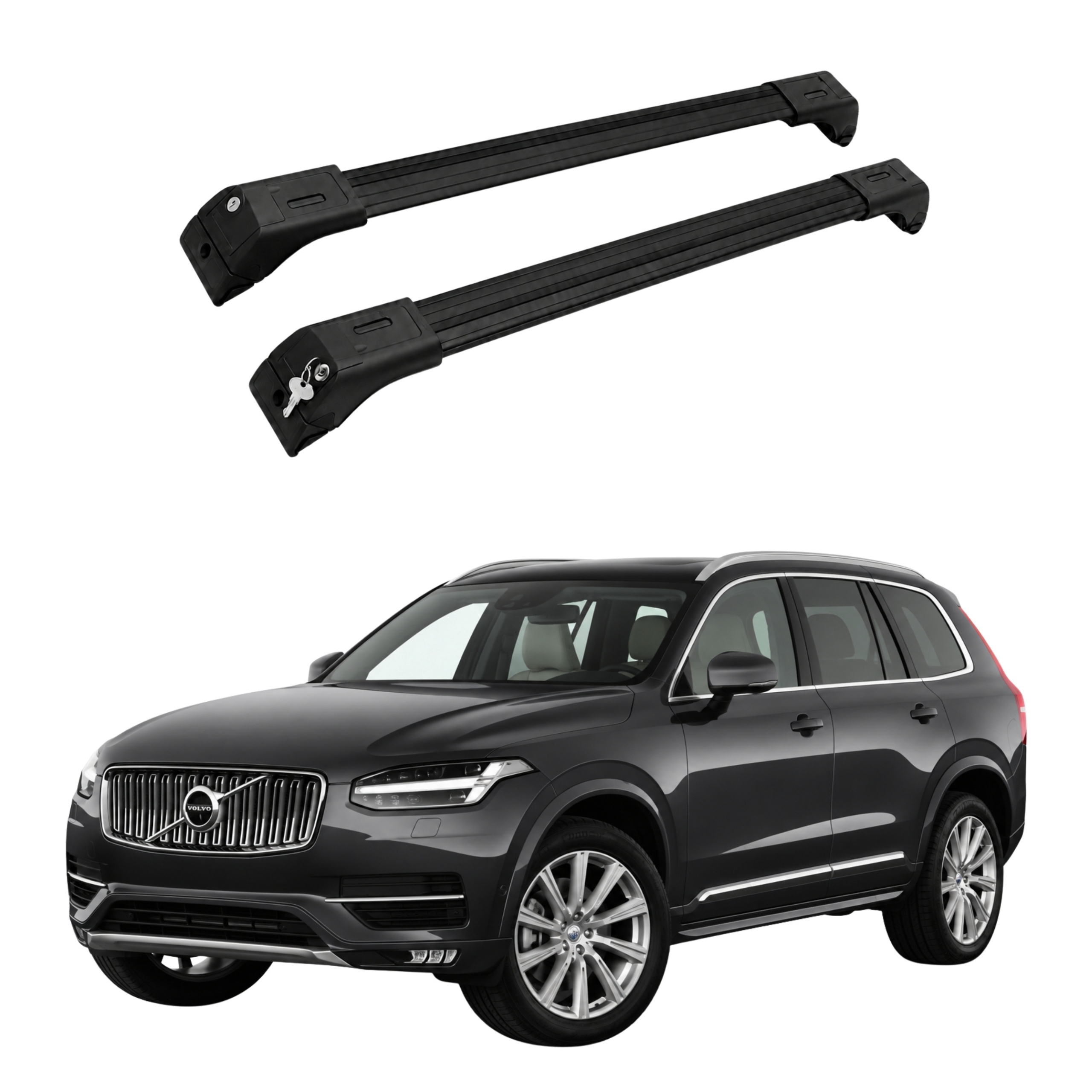Střešní nosič Erkul Skybar V2 pro relingy Volvo XC90 2015-