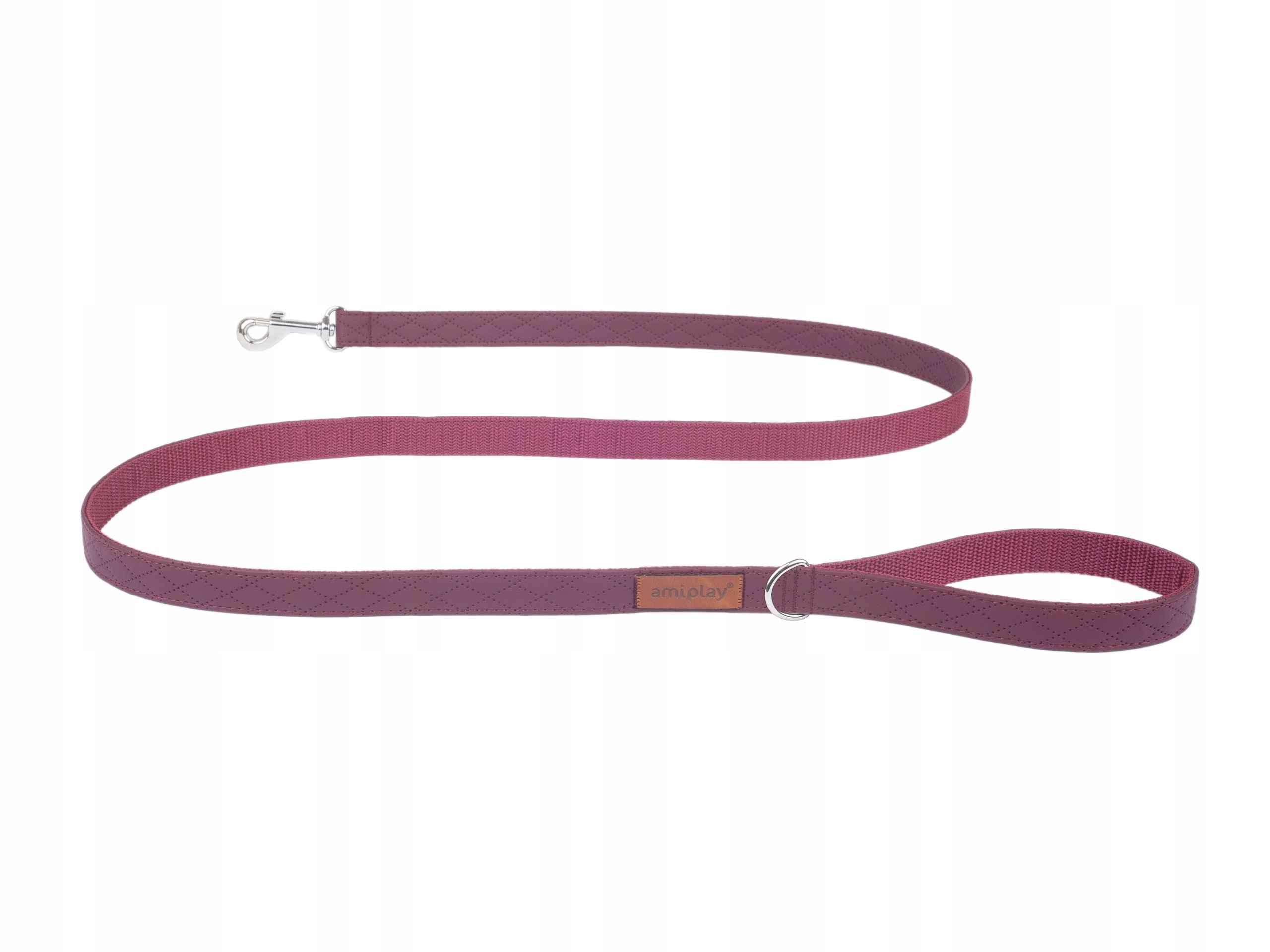 

amiplay Smycz klasyczna Cambridge 140 cm L Bordowa