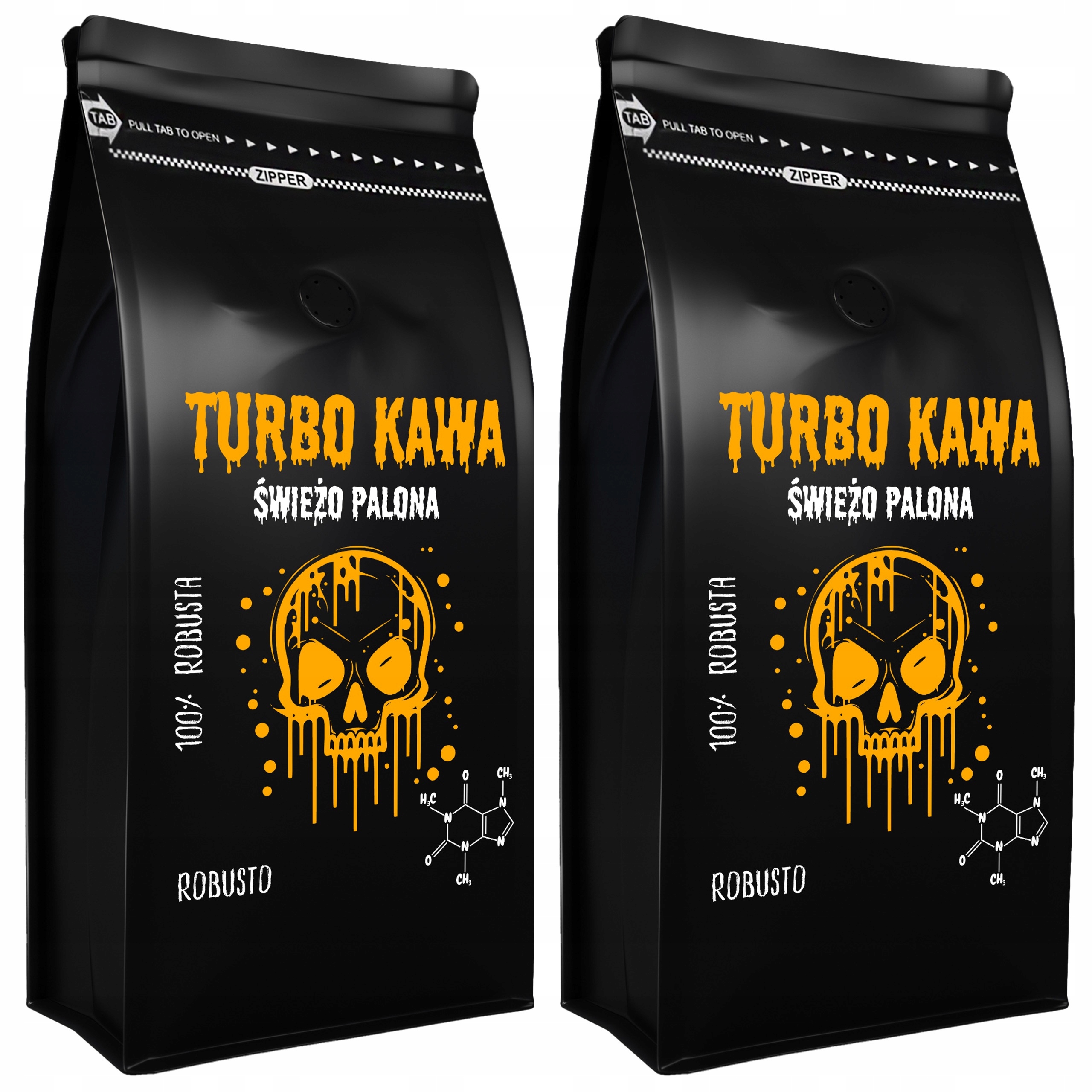 Levně Turbo Zrnková Káva do kávovaru 2x1kg 100% Robusta Robusto