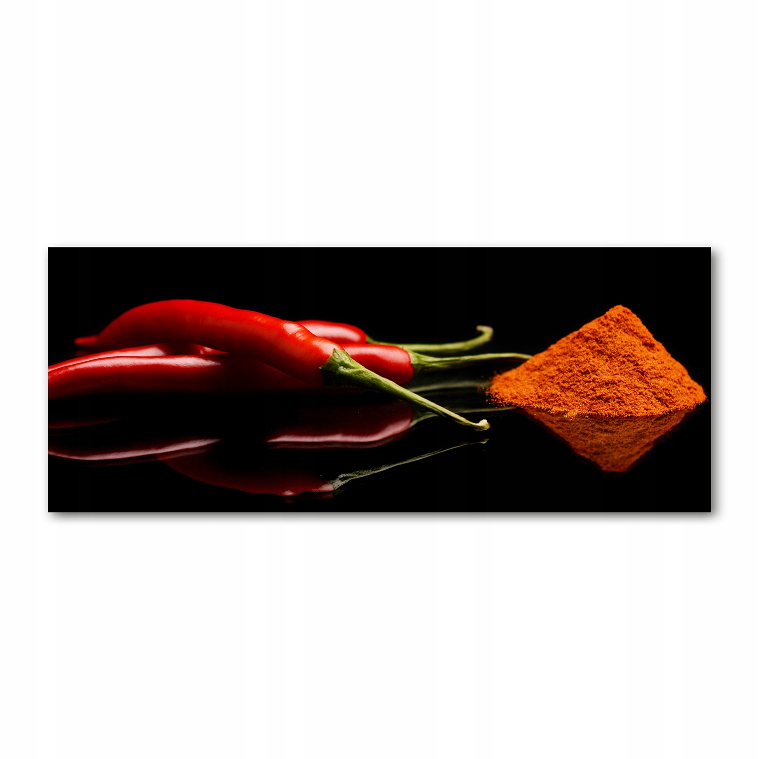 

Foto obraz szkło akryl Chilli i cayenne 125x50 cm