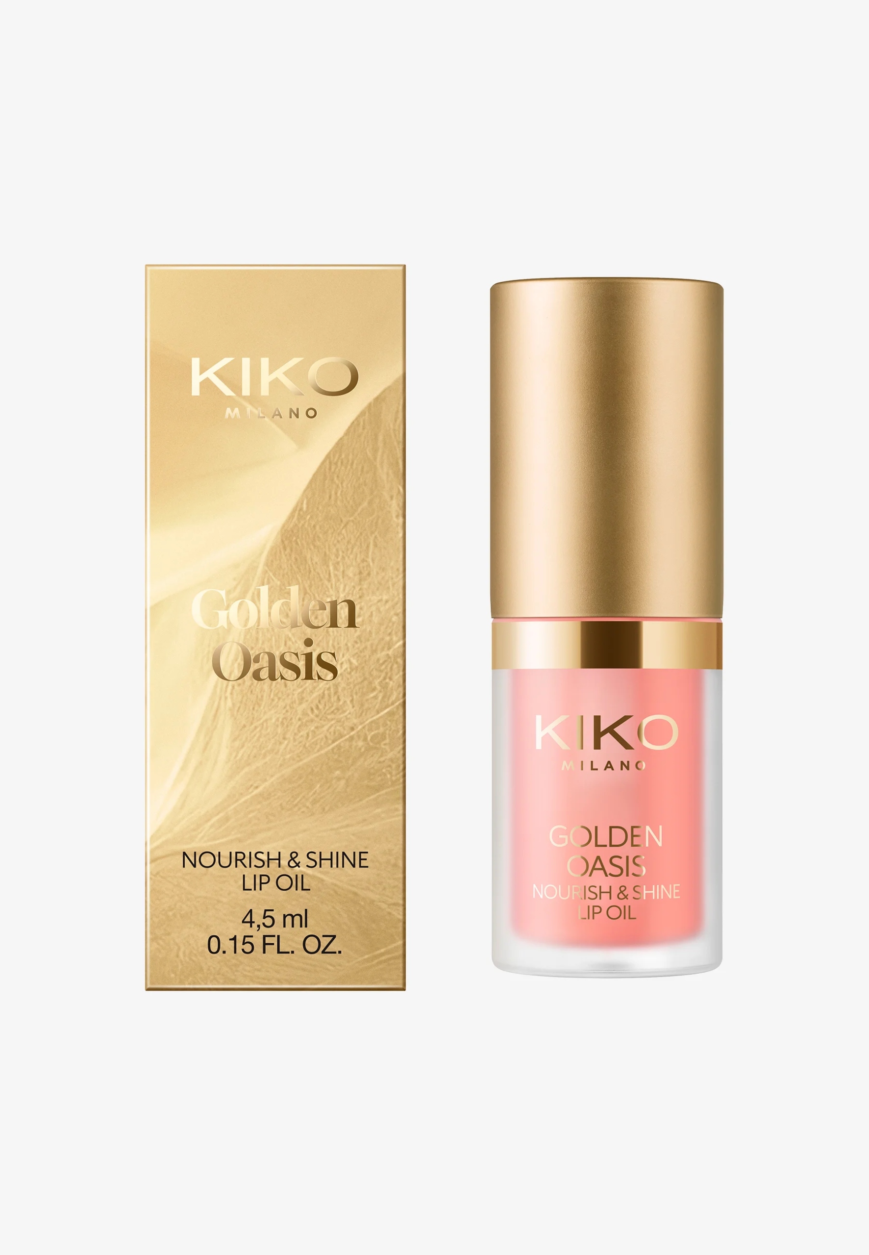 Kiko Milano Golden Oasis Lip Oil olej na rty 01 Crystal Glass 4.5 ml