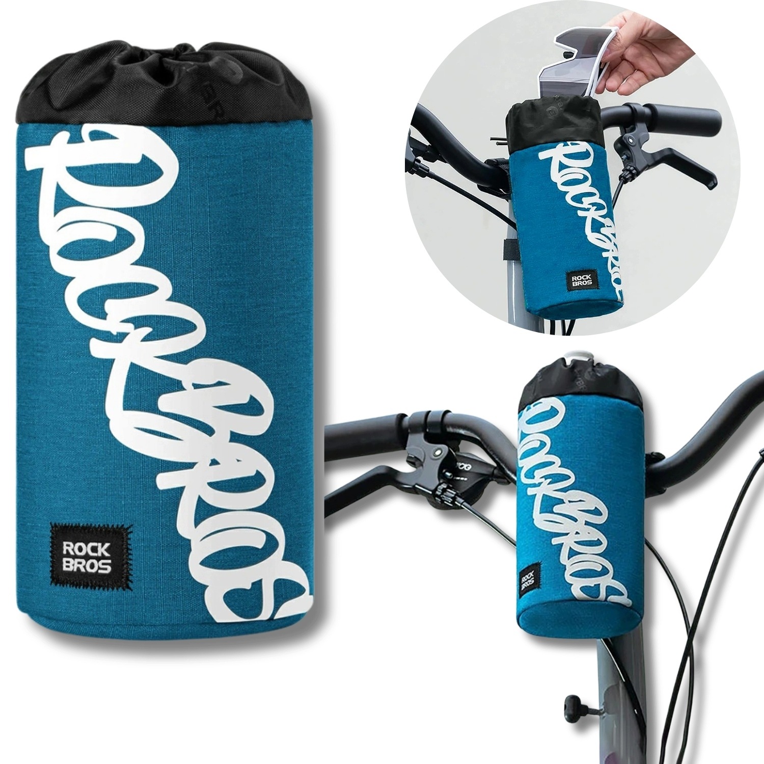 Torba Na Bidon Kierownicę Hulajnogę Rower Sakwa Rowerowa 1L Rockbros
