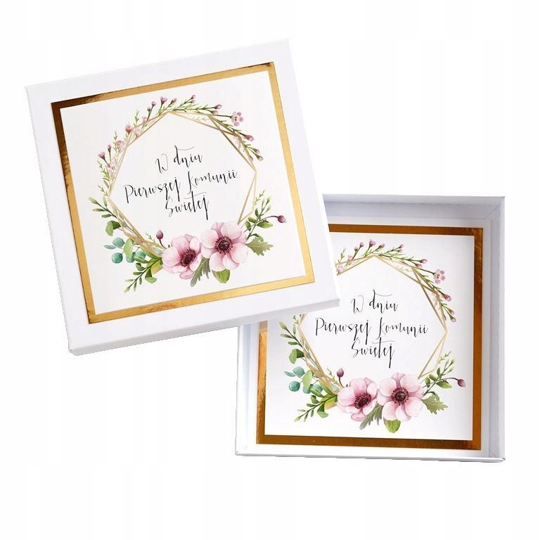 

Kartka w Pudełku Pamiątka Komunijna Komunia Święta