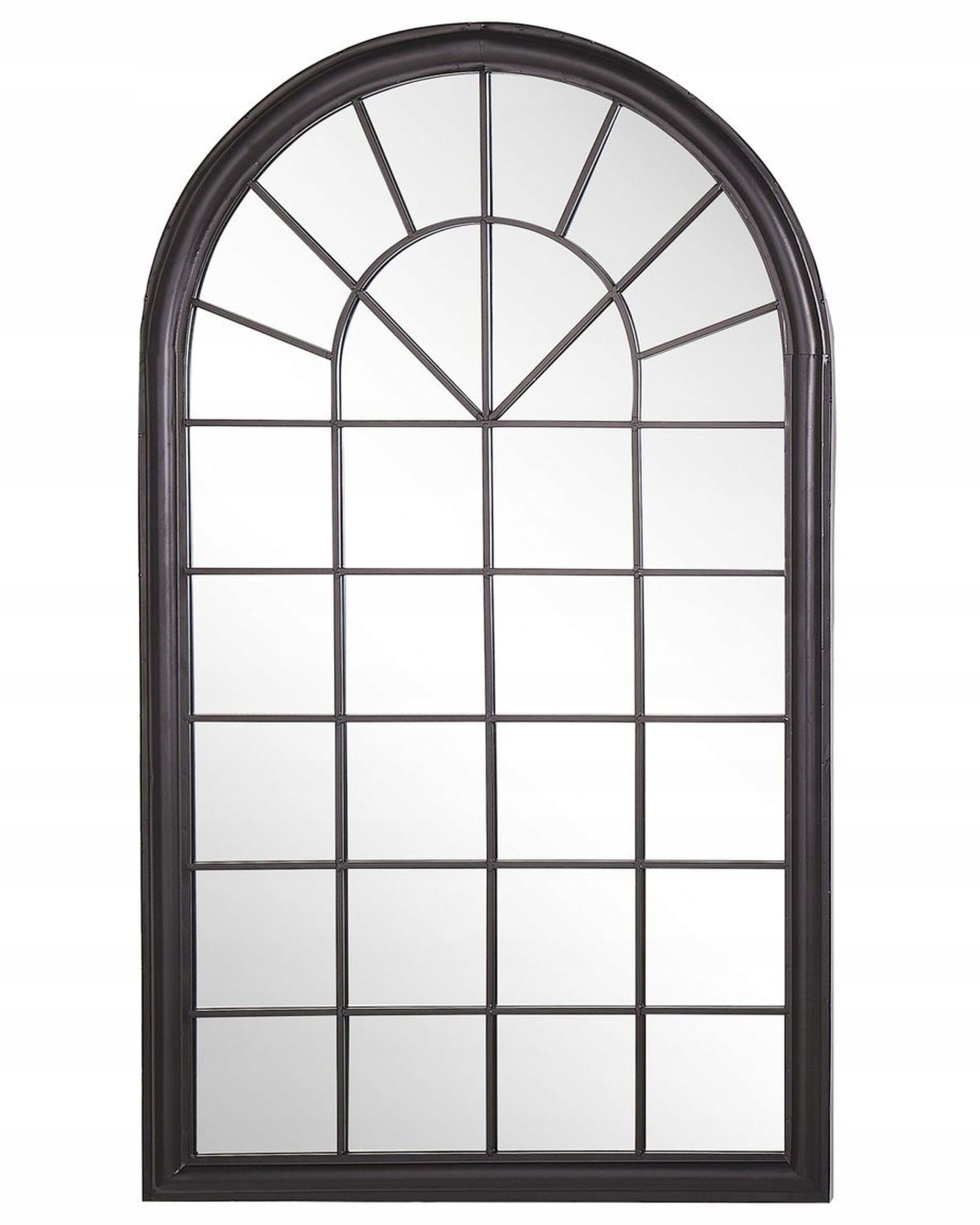 Lustro ścienne witryna czarne 77x130 cm