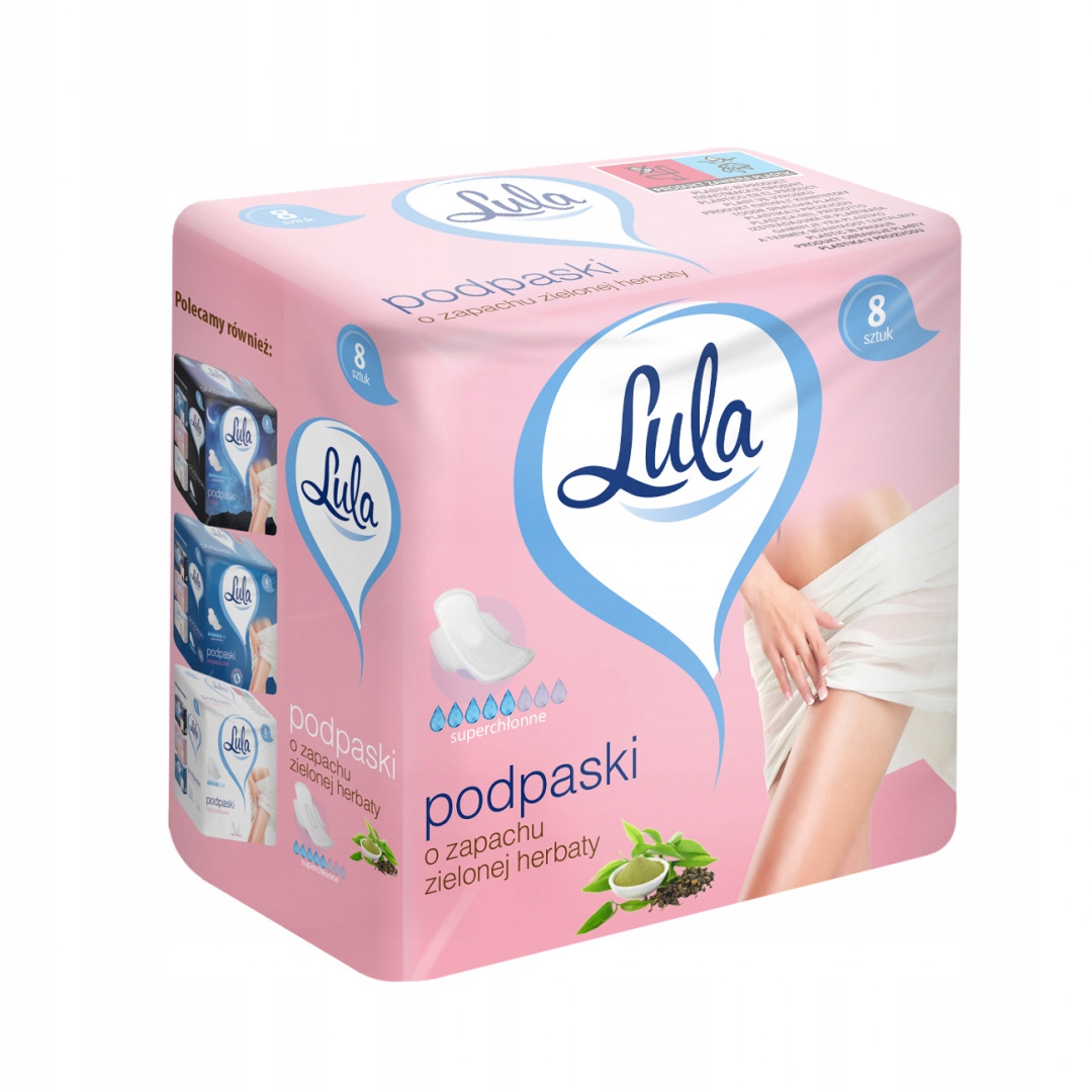 

Lula Podpaski higieniczne zielona herbata 8 szt