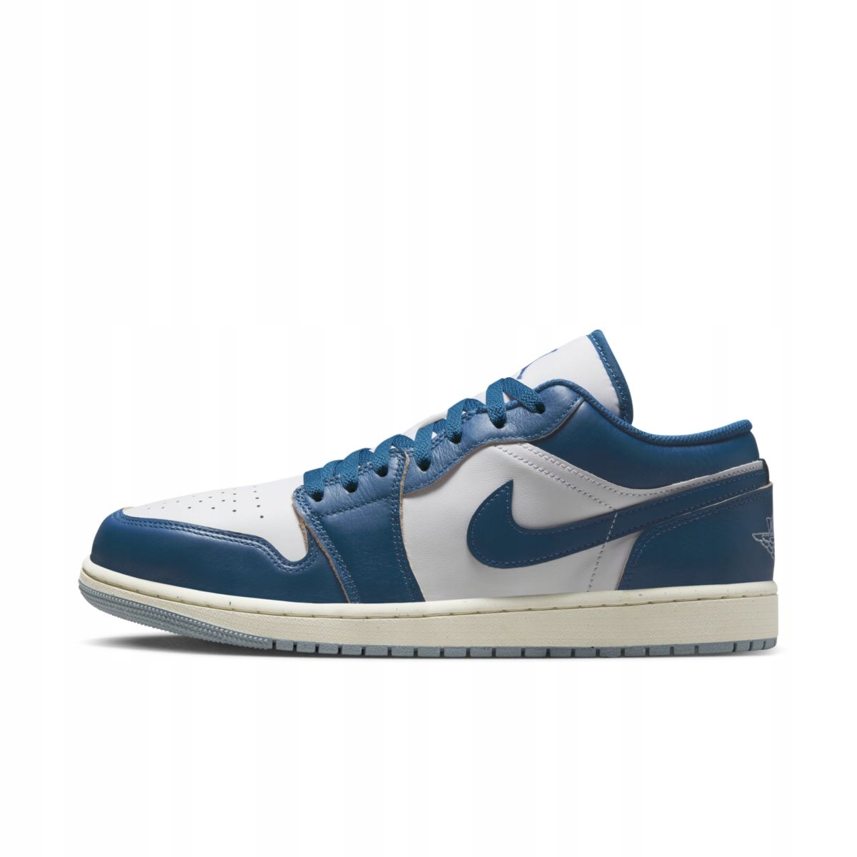 Air Jordan 1 Low Se pánské pohodlné kožené boty do školy, bílé, velikost vel.