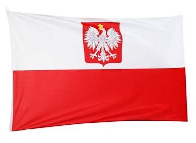 

Flaga Polski z Godłem Święto Flagi Konstytucji