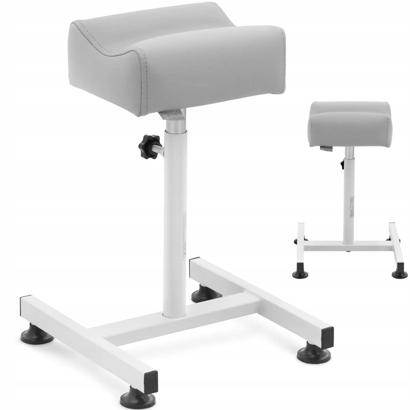 Kosmetická podnožka pro pedikúru 24 x 22 cm, výška 47-67 cm šedá