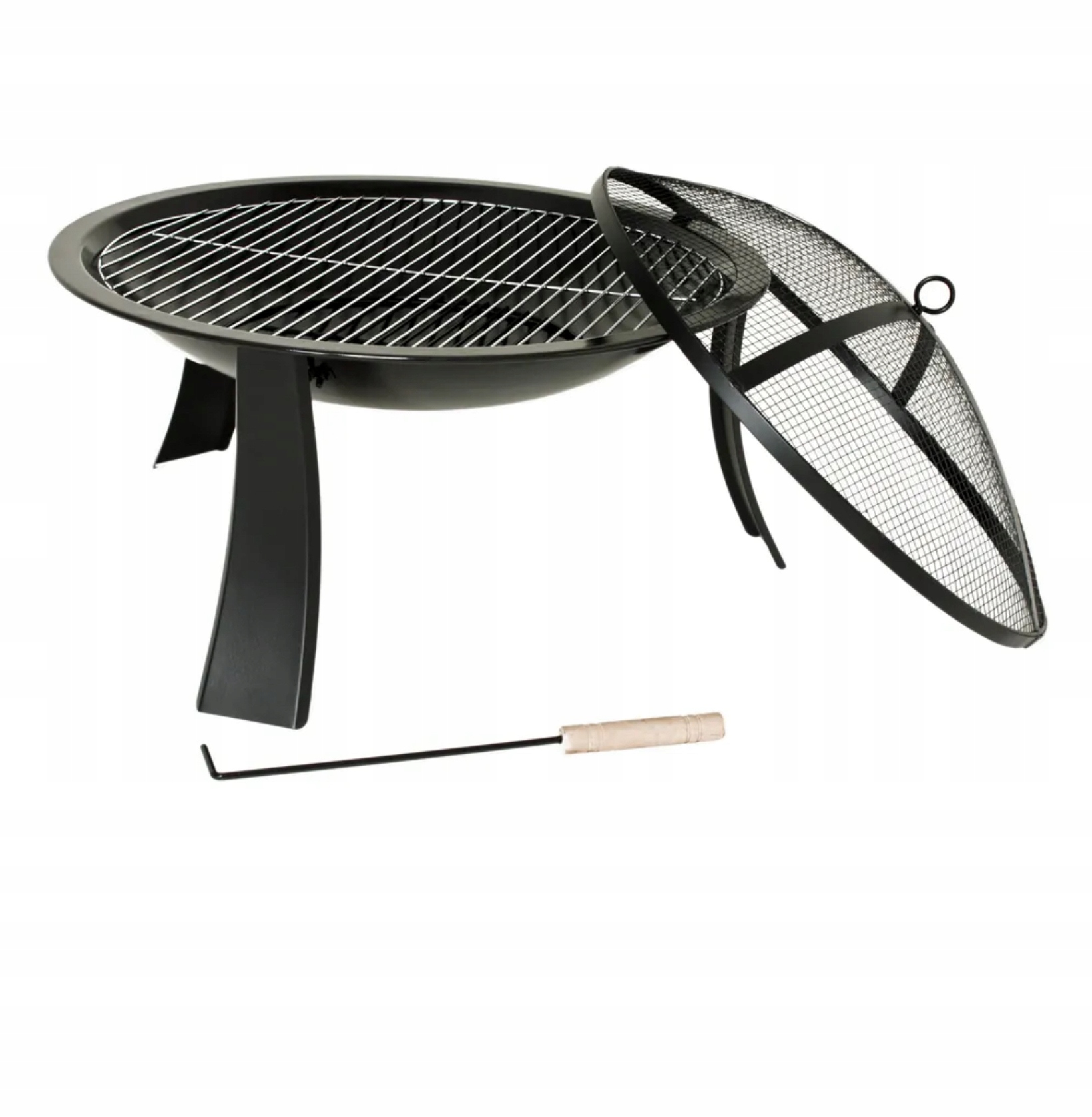 Záhradné ohnisko s roštom 60 cm s krytom Garden Pleasure