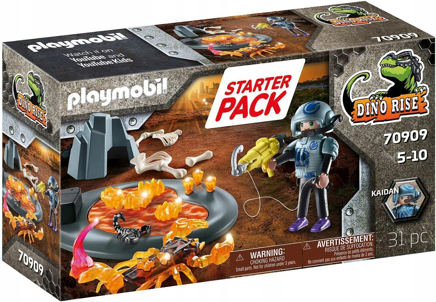 PLAYMOBIL DINO Walka z ognistym skorpionem 70909