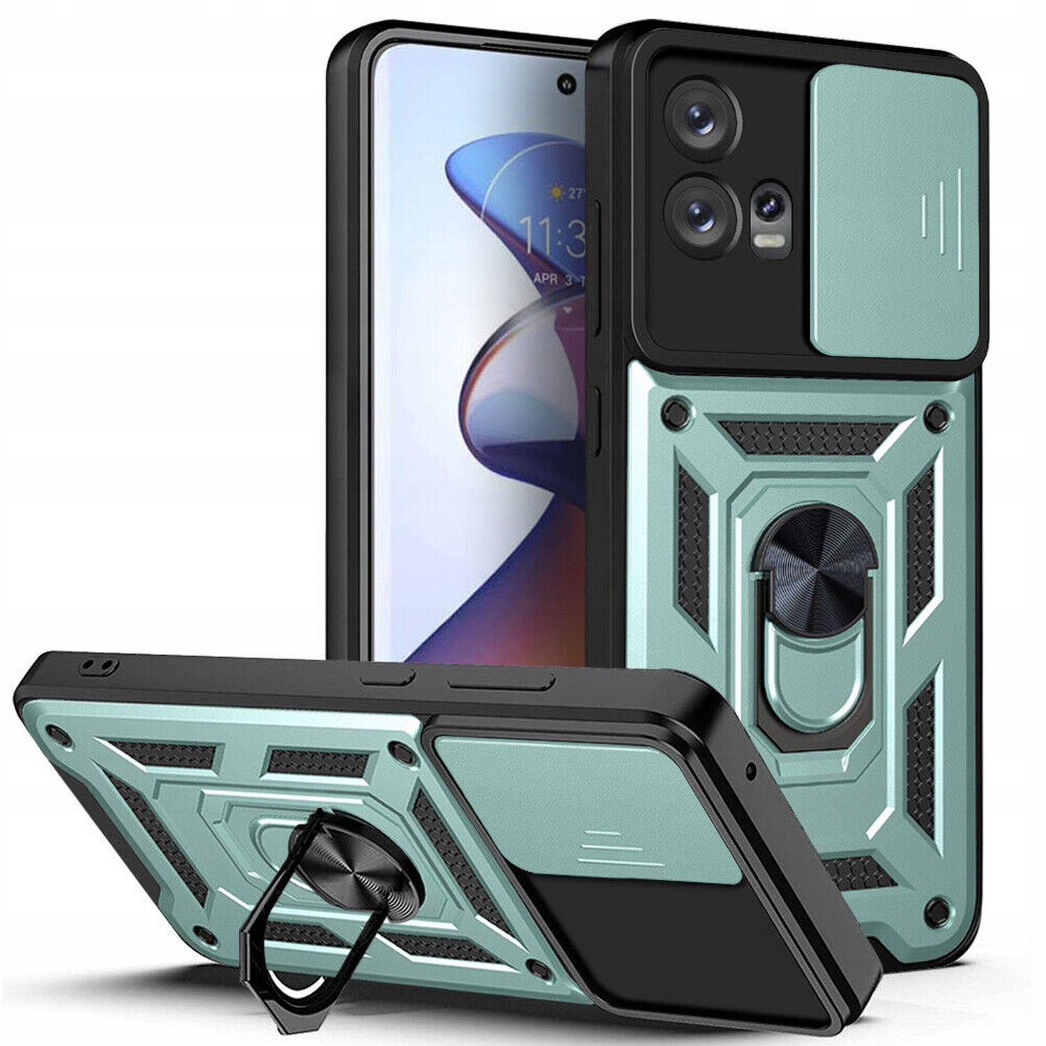 

Obudowa Ring Etui Pancerne do Motorola Moto G72