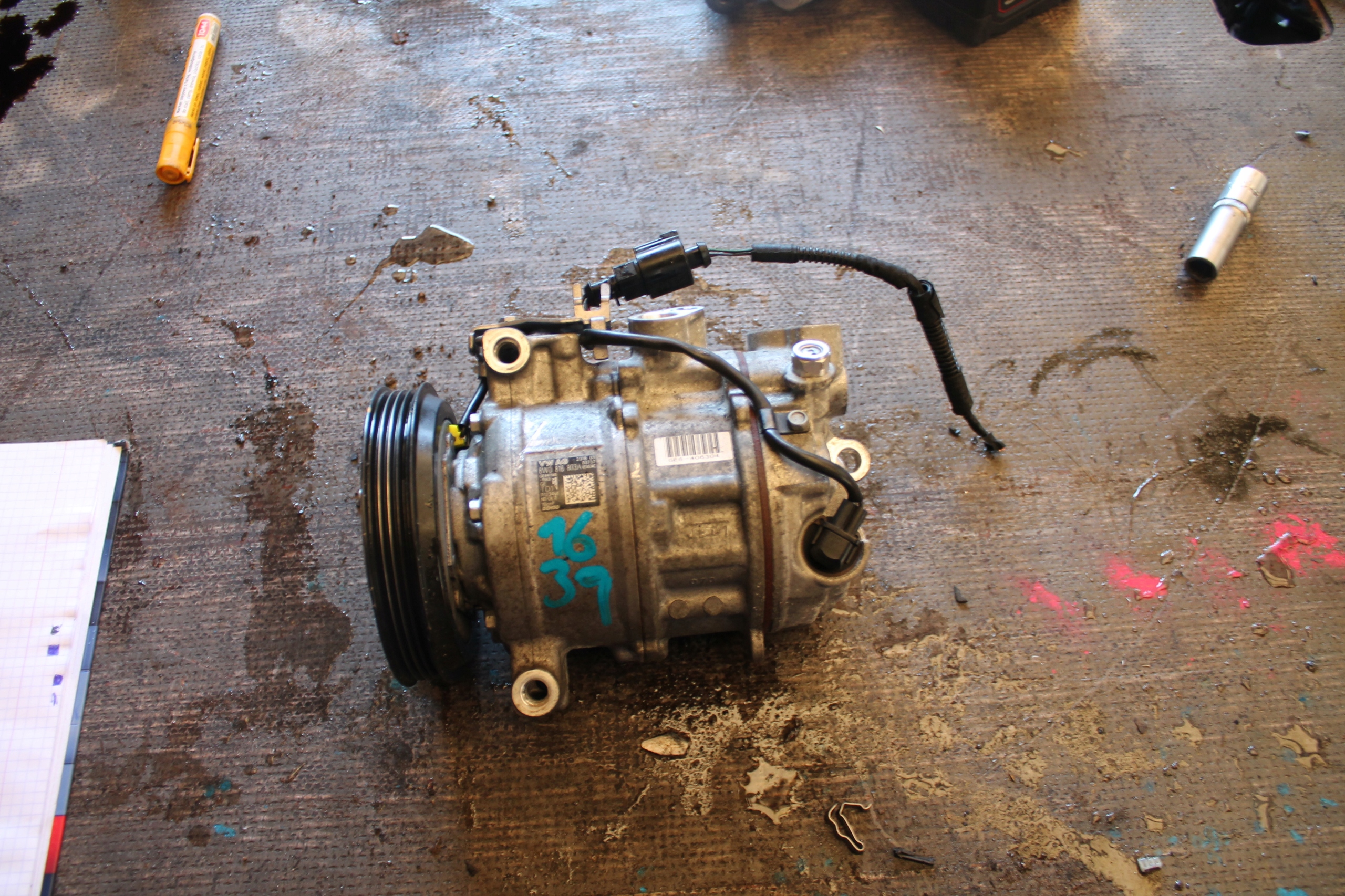 1639. Klimakompressor klimaanlage AUDI 8W0816803A