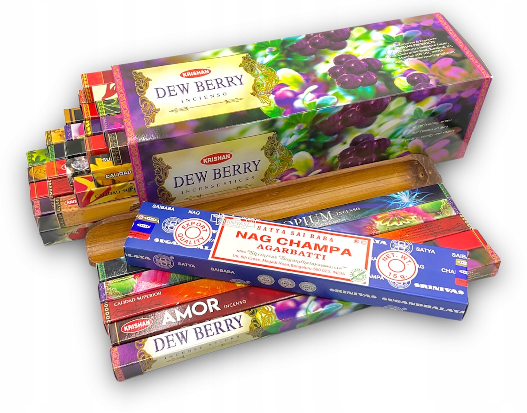 

Kadzidełka Duży mix 240szt bambus i Nag Champa