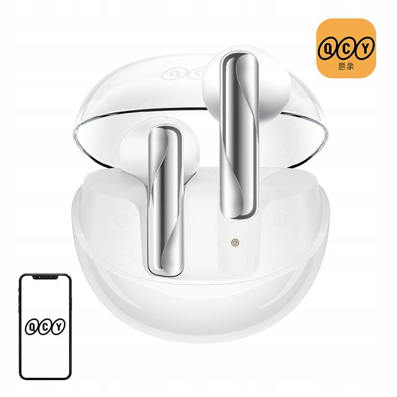 QCY AilyBuds Clear T32 Douszne Bluetooth 5.3 Biały