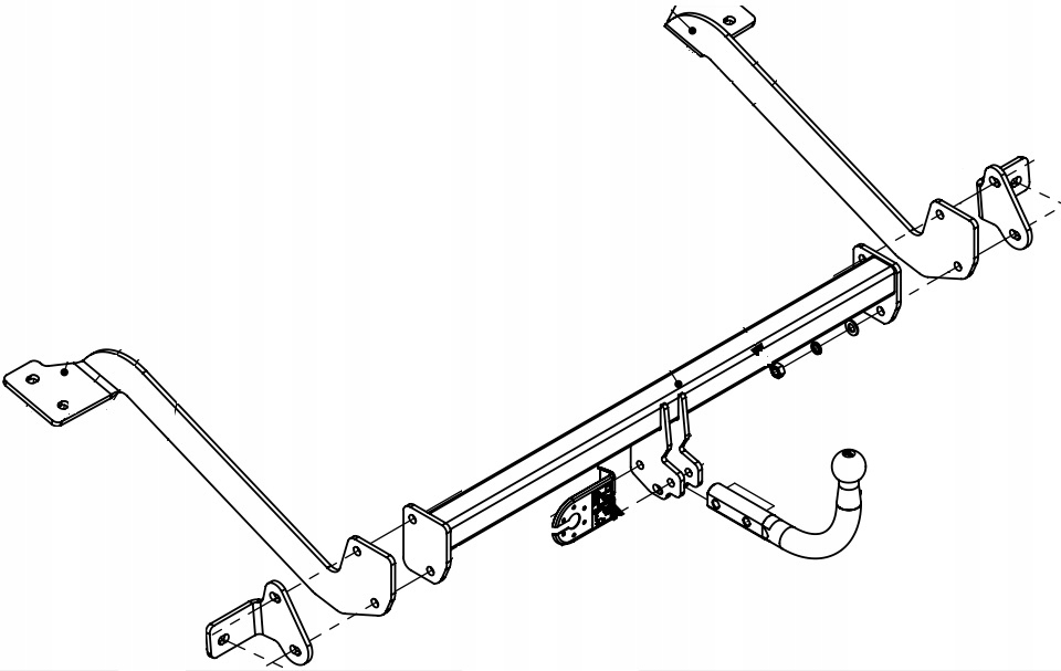 HAK HOLOWNICZY CITROEN BERLINGO PEUGEOT PARTNER L2 2008-2018 MODUŁ 7 PIN Producent Imioła Hak-Pol