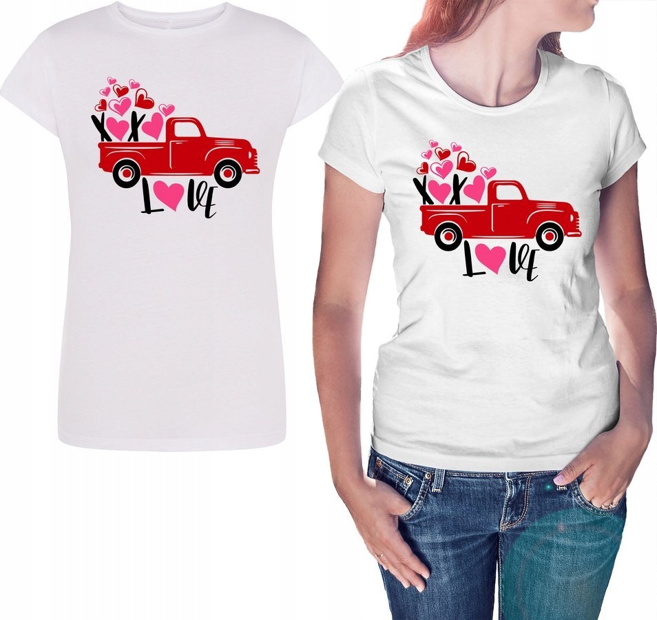 

Koszulka Xoxo Love fanka motoryzacji biała XL