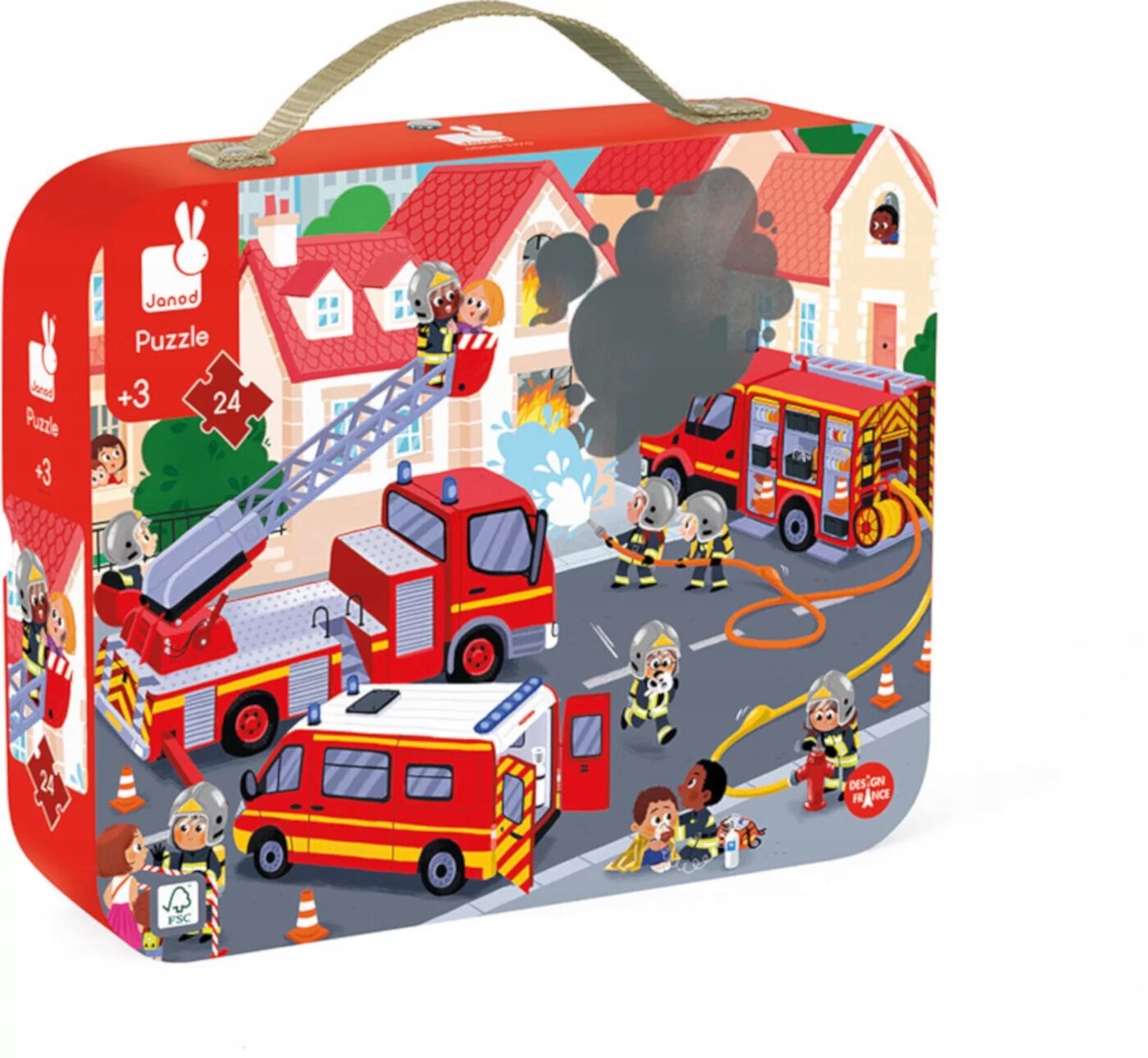 Puzzle „Strażacy” (24 elementy) - 3+ Janod