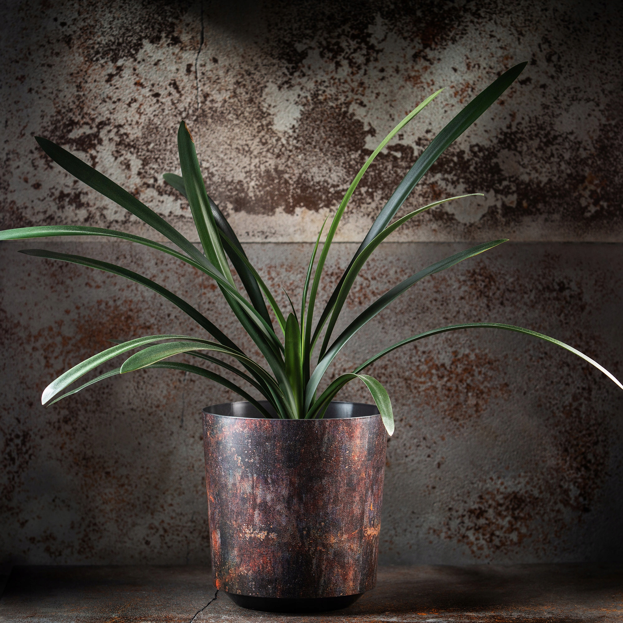 DONICZKA OSŁONKA NA DONICZKĘ KWIATY RDZAWA 19x20cm Kod producenta K4026