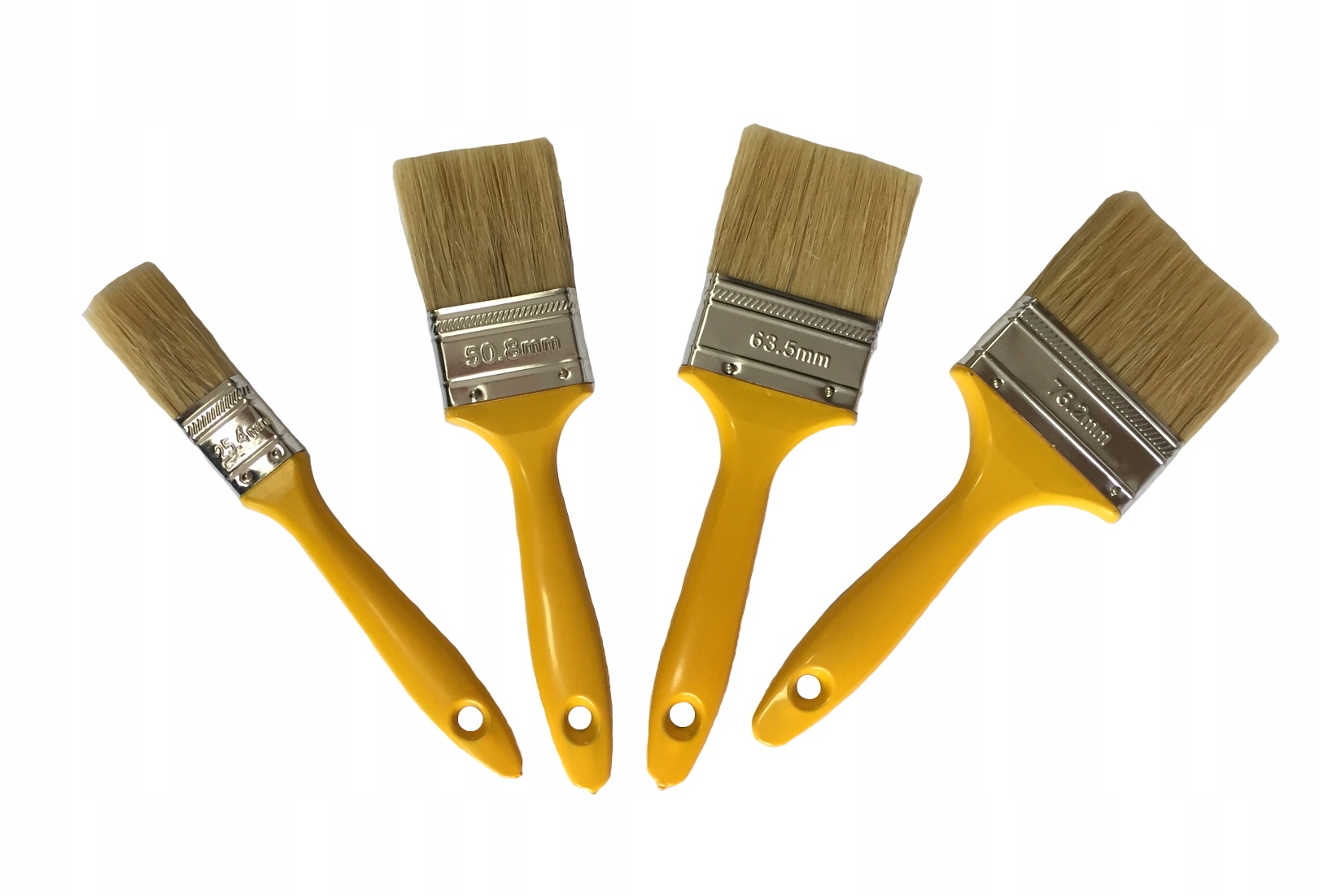 

Zestaw 4 Pędzli do malowania farbami i lakierami