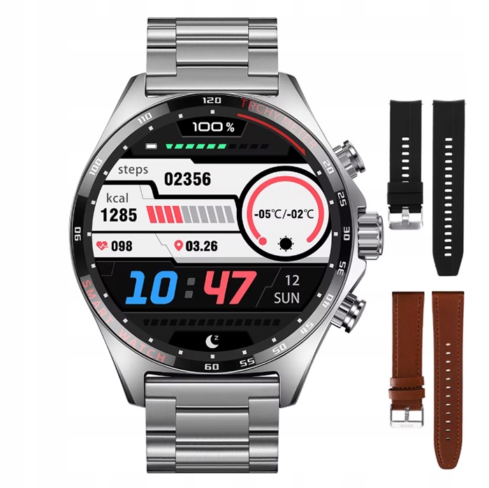 Pánské hodinky MK-Tech Chytré Hodinky krokoměr pulzoměr