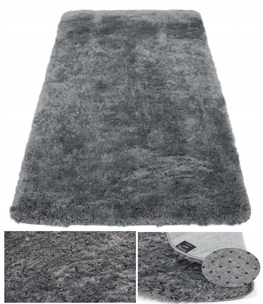 Koberec Plyšový Softi Plyš Měkký Nadýchaný Šedý 180x270 cm