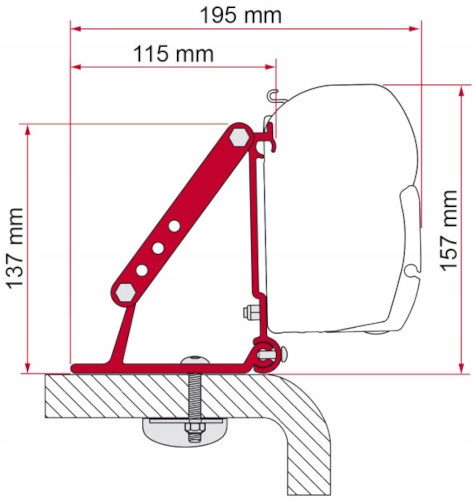 98655-316 - Адаптер для крыши FIAMMA F45 / F70 ALKOWA
