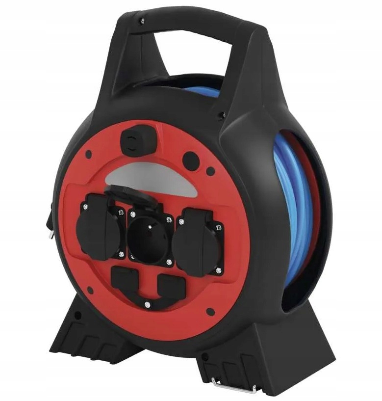 Predlžovací kábel 1,5mm2 na bubne Weatherproof IP44, s tromi zásuvkami, 20