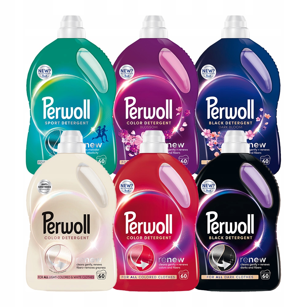 Płyn do prania Perwoll Renew Black Color Light Colors Sport Mix 18L