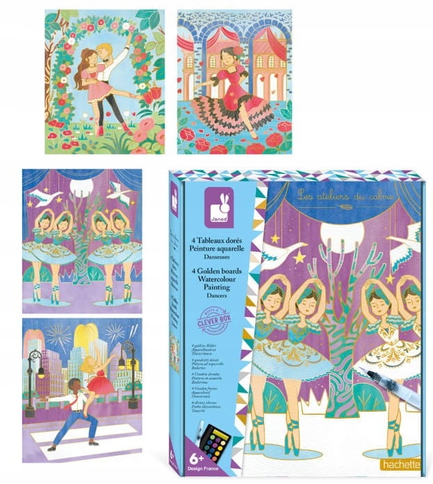 Zestaw kreatywny Złote kontury Tancerki 6+, Janod