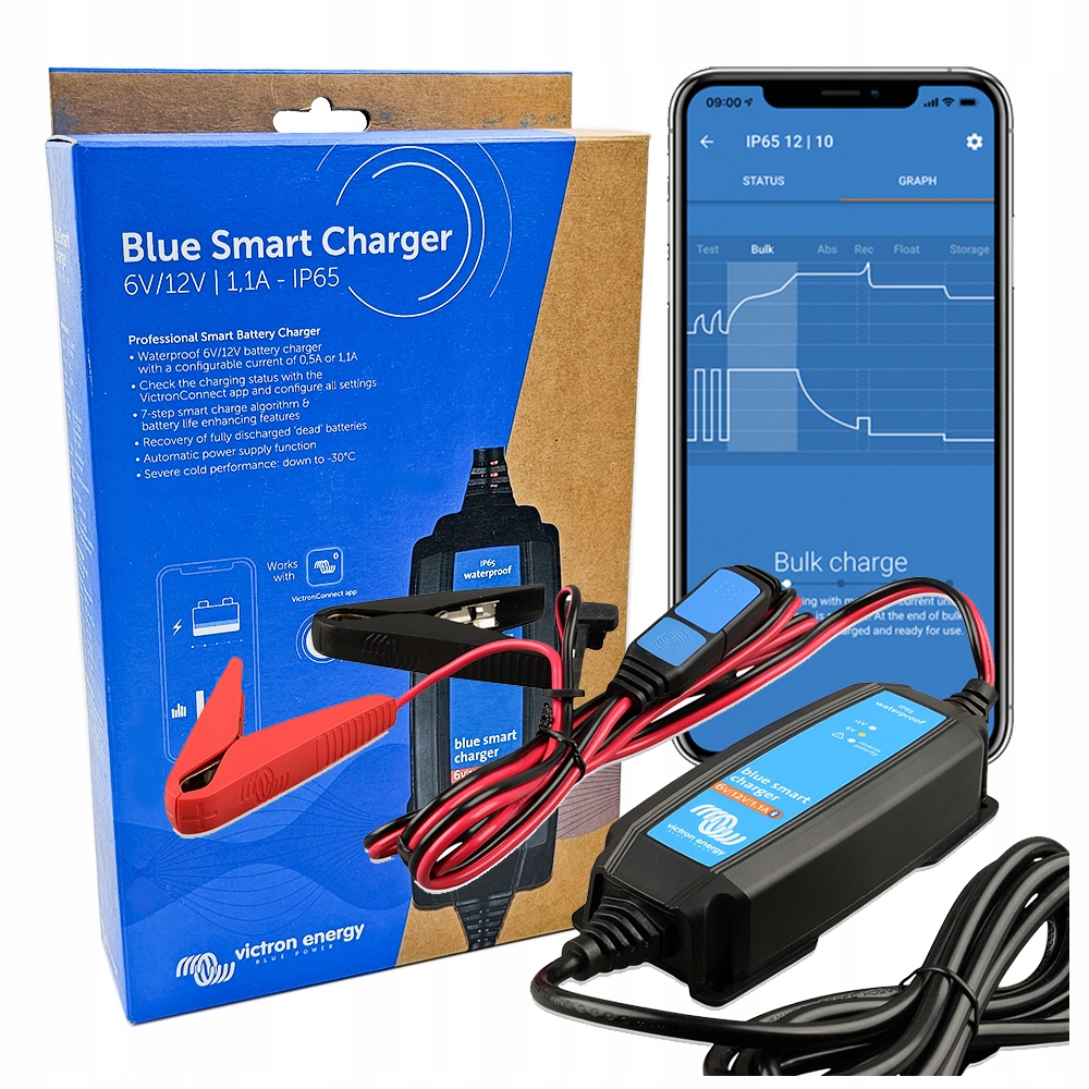 Ładowarka Prostownik Victron Blue Smart IP65 6V 12V 1.1A Bluetooth