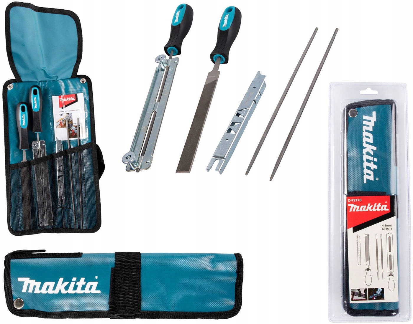 Makita Sada Pro Ostření Řetězu 4,8 mm D-72176