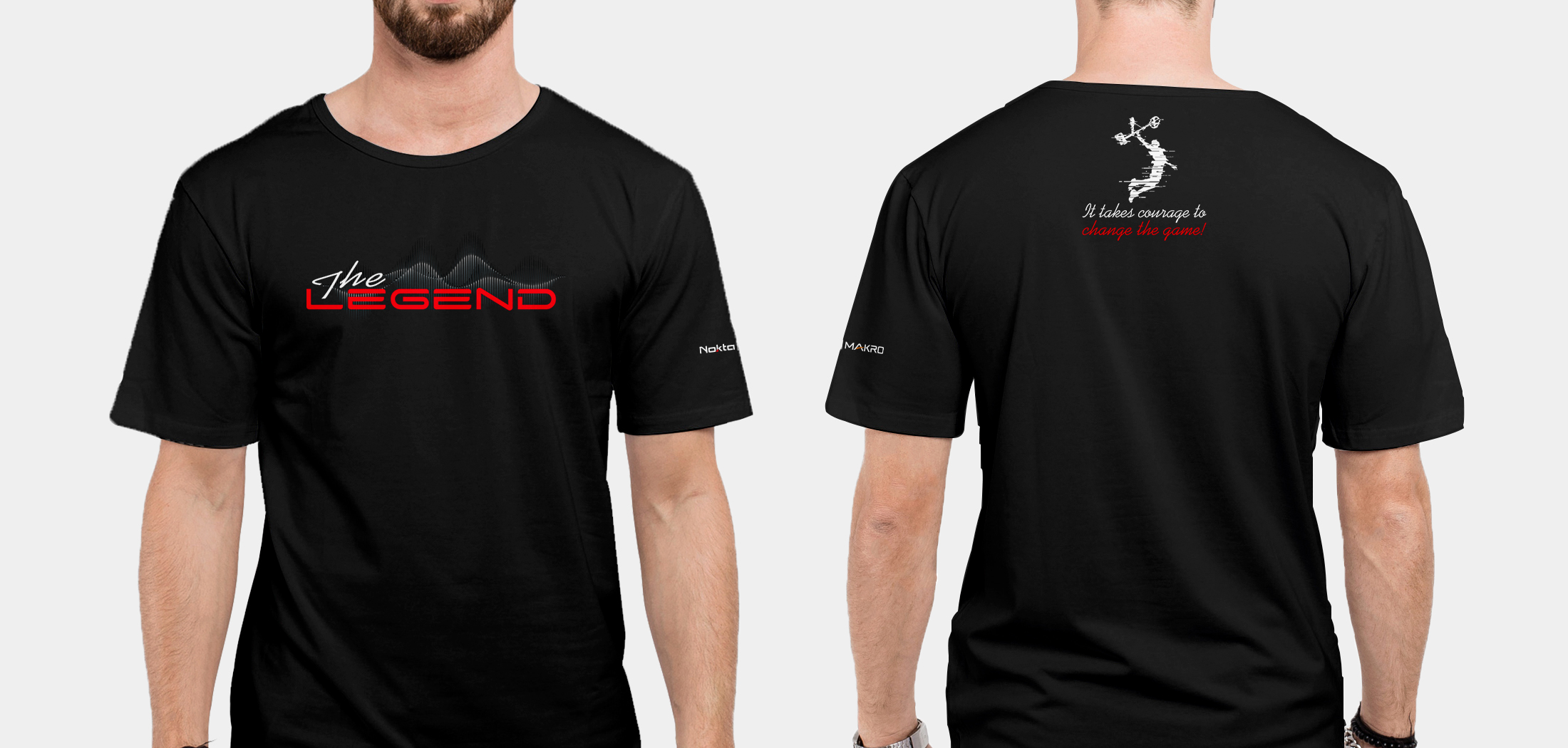 

T-Shirt 100% bawełna Nokta The Legend czarna L